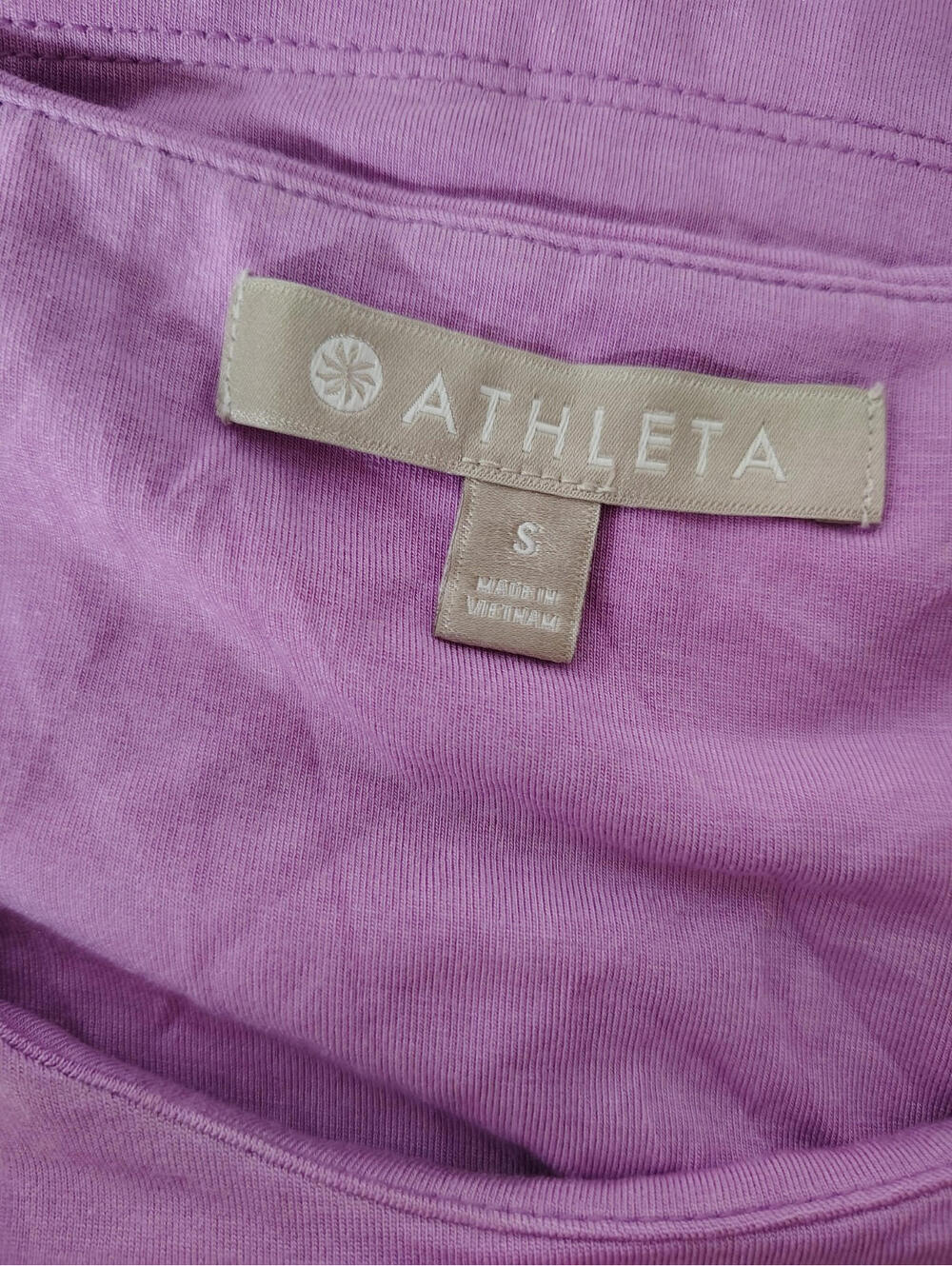 ATHLETA PURPLE DRESS SLEEVELESS Stretch Sz S Spring Summer - Picture 8 of 9